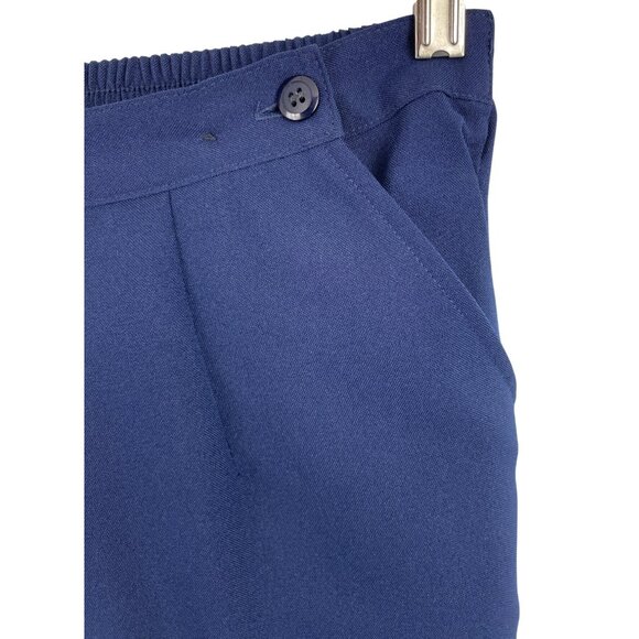 Salon Studio Womens Size 8 Blue Elastic Waist Pull On Knit Straight Leg Pants - Picture 3 of 7